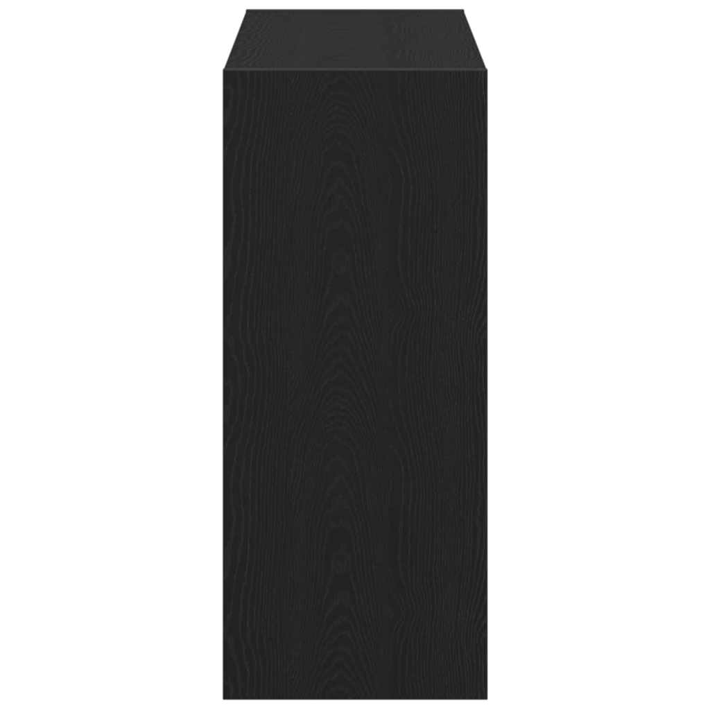 Book Cabinet Black oak 80 x 30 x 72 cm Engineered Wood